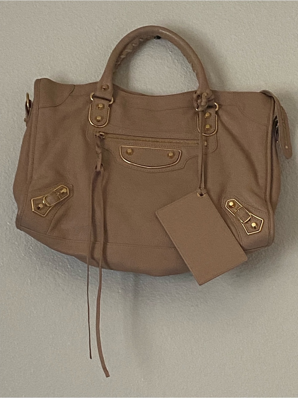 Balenciaga The City Bag Beige Shoulder Bag with Gold Hardware - Picture 16 of 16